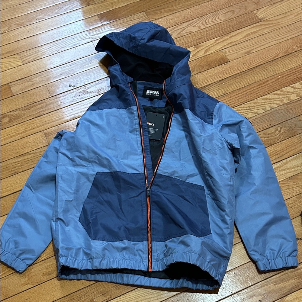 REDUCED!!NWT Bass Kids Two-Tone Blue Raincoat